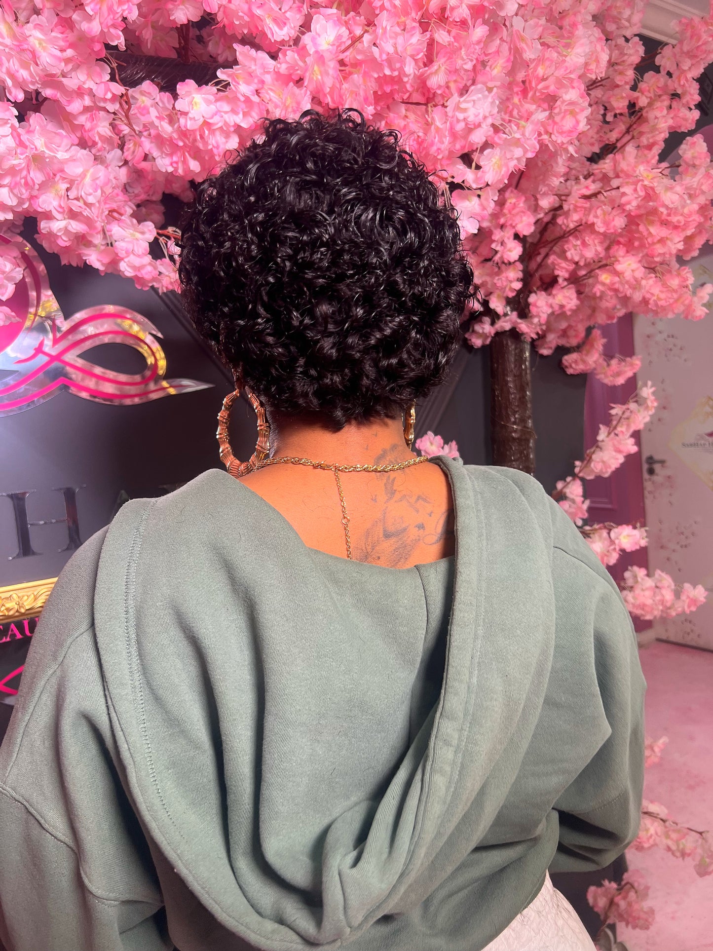 Perm Super Double Drawn Swiss lace Frontal Wig