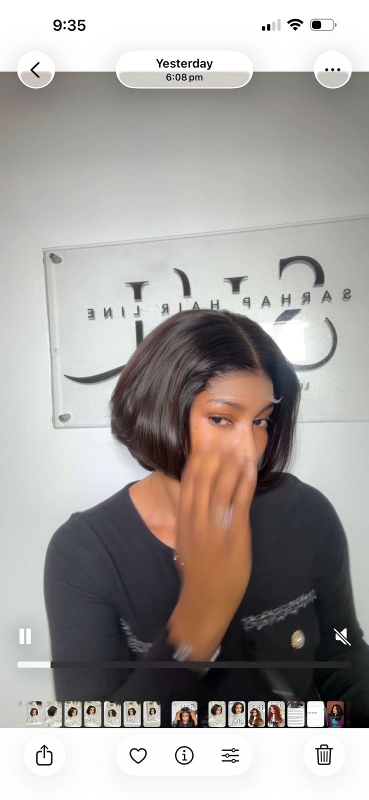 Sarah's 12inch 5x5 Vietnamese Layered Bob