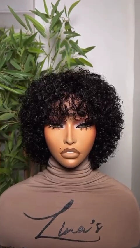 Curly Fringe with 4x4 Closure