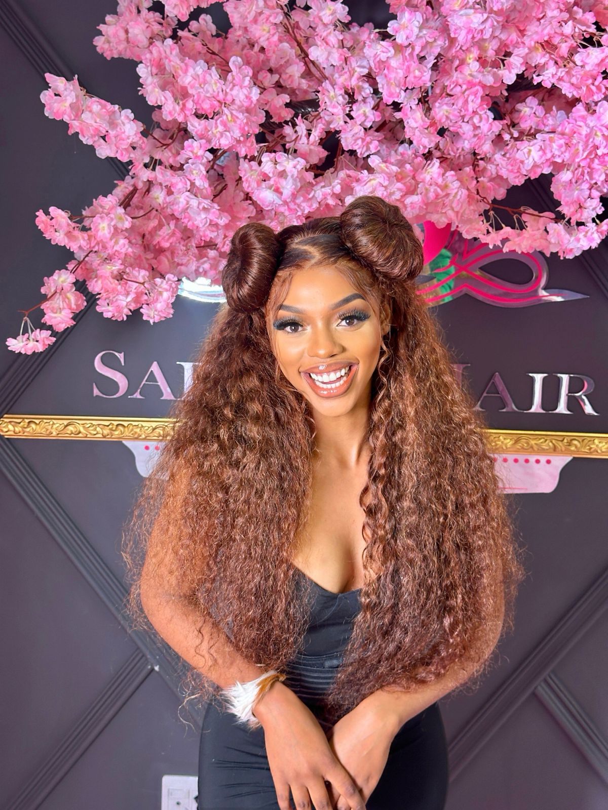Reddish Colour Full Frontal Super Double Drawn Curls
