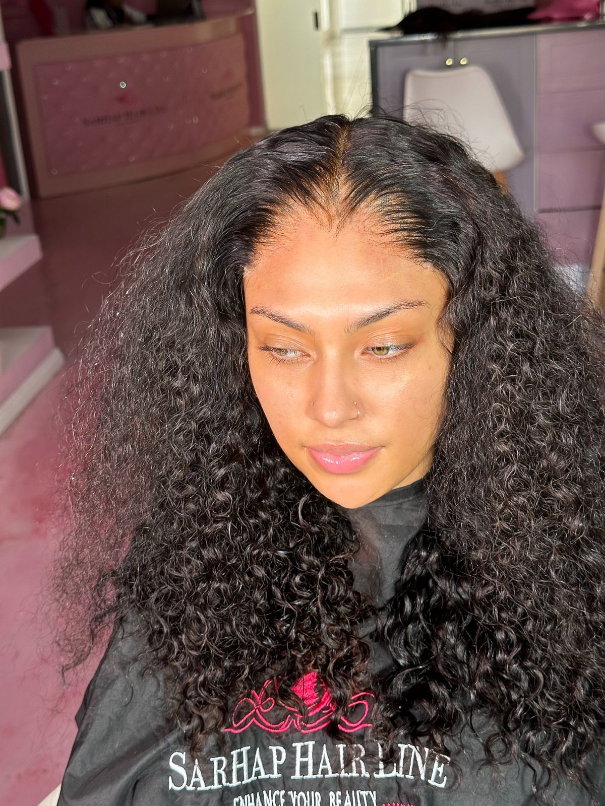 5x5 Curly Vietnamese Swiss Lace Wig