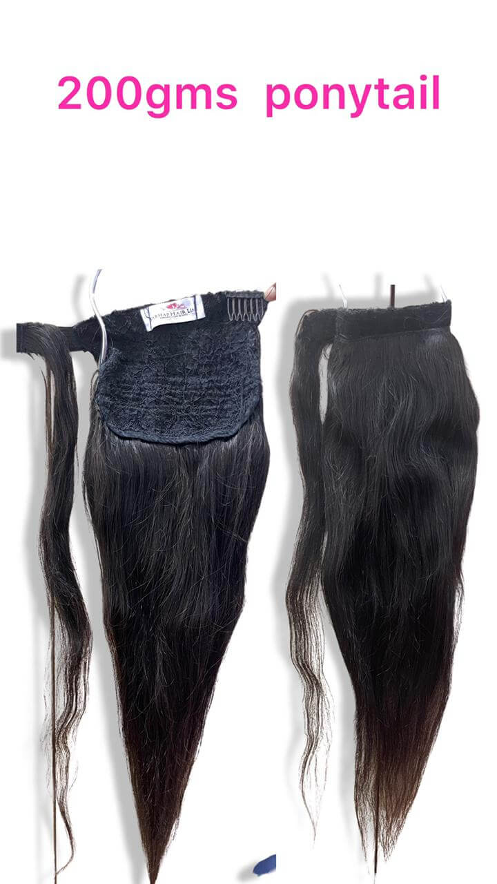 Super Double Drawn Ponytail Straight