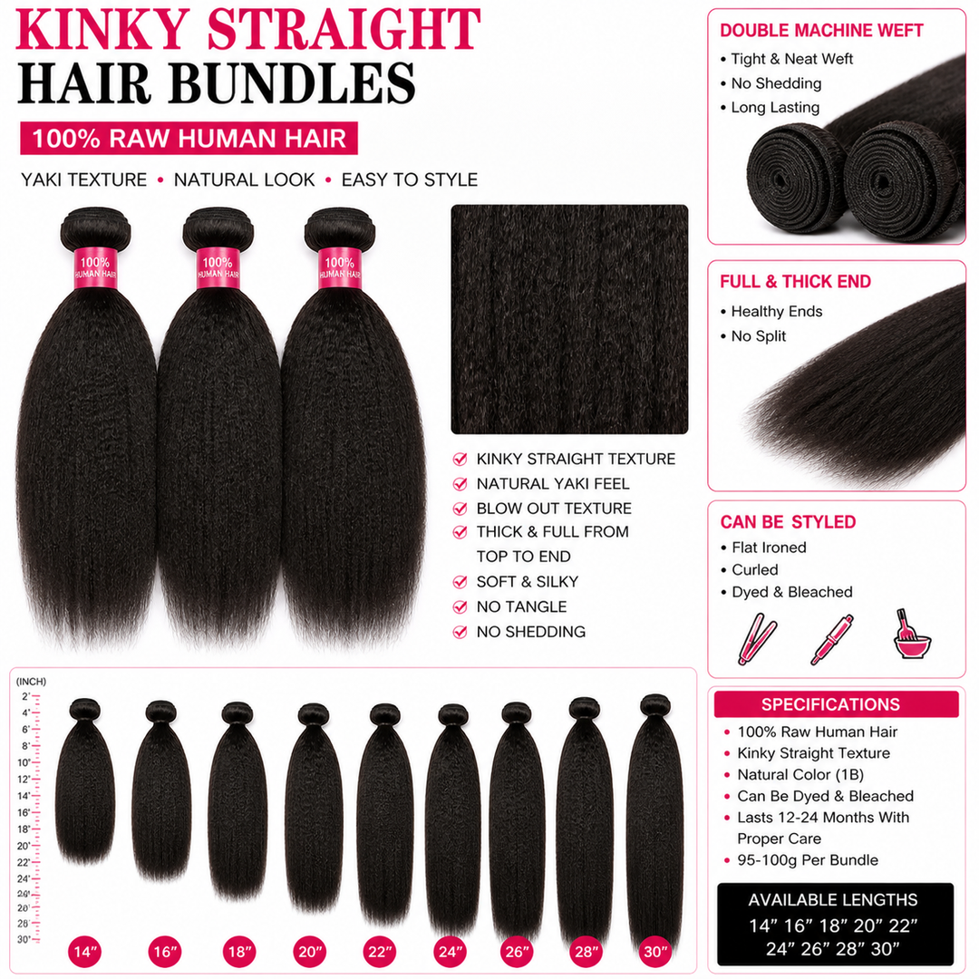 KINKY STRAIGHT BUNDLES