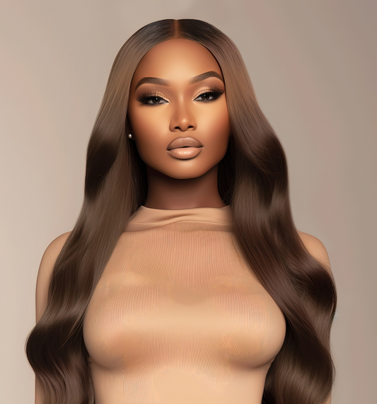 Russet Brown Raw Vietnamese Frontal Wig