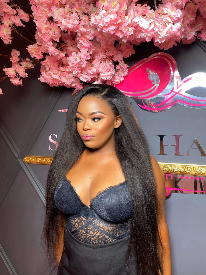 Kinky Frontal Super Double Drawn Hair 18" - 30"