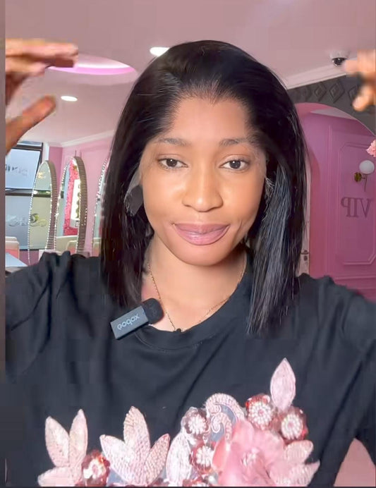 HD Frontal Straight With Widow Peak