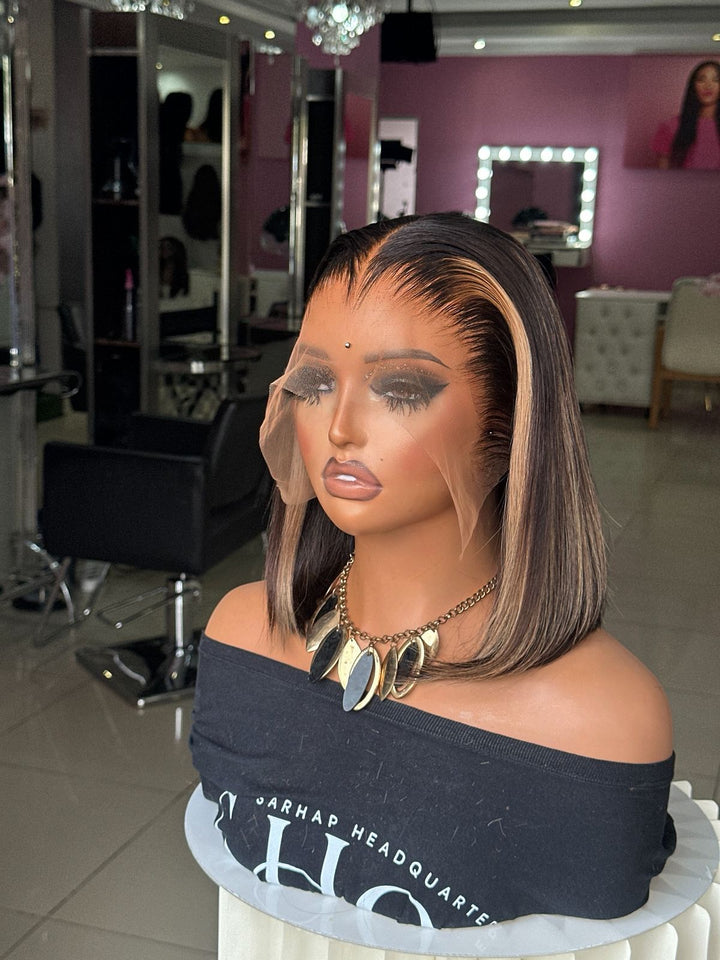 Honey Blonde Ombre Premium Full Frontal Straight