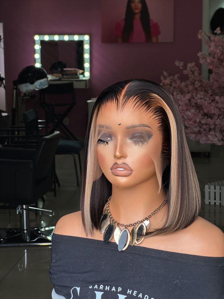 Honey Blonde Ombre Premium Full Frontal Straight