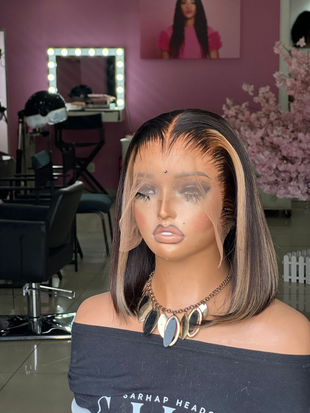 Honey Blonde Ombre Premium Full Frontal Straight