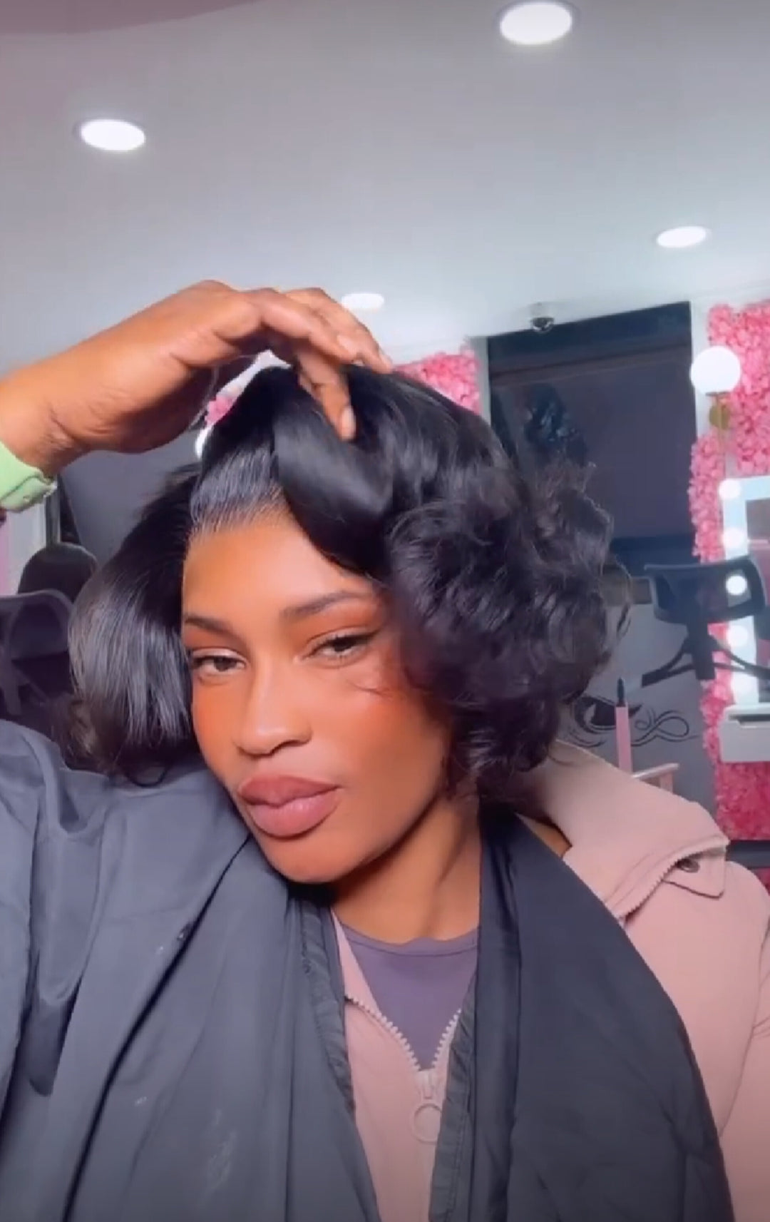 10inch Super Double Drawn Trimmed Wavy Wig