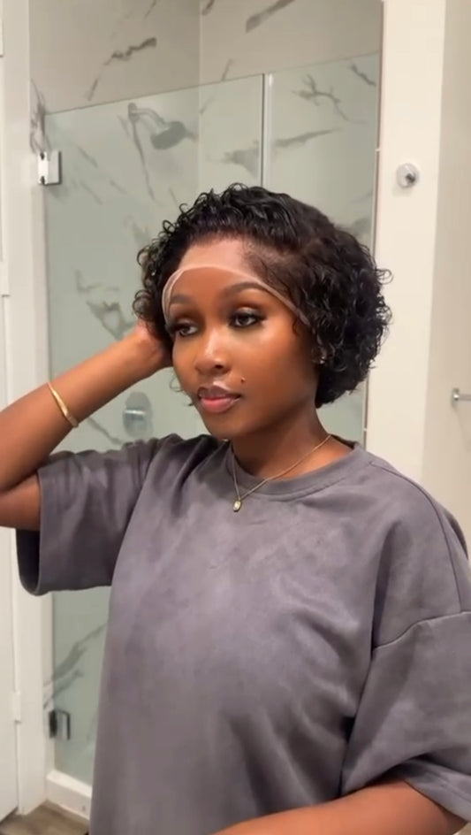 Low Hairline Pixie Curl