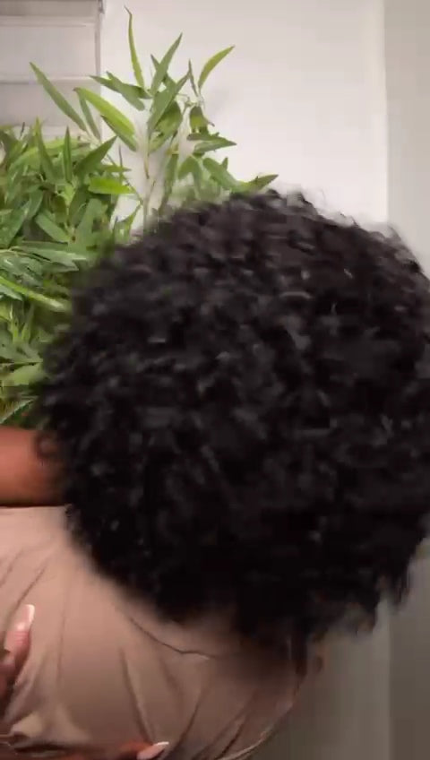 Curly Super Double Drawn Fringe with 4x4 Closure