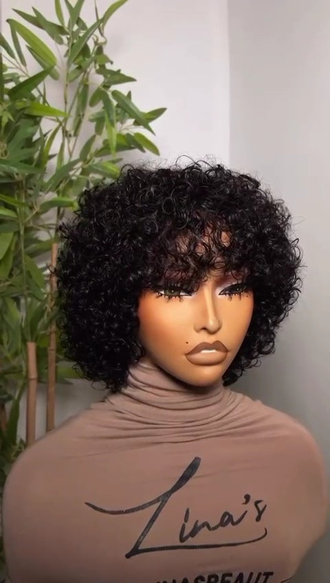 Curly Fringe with 4x4 Closure
