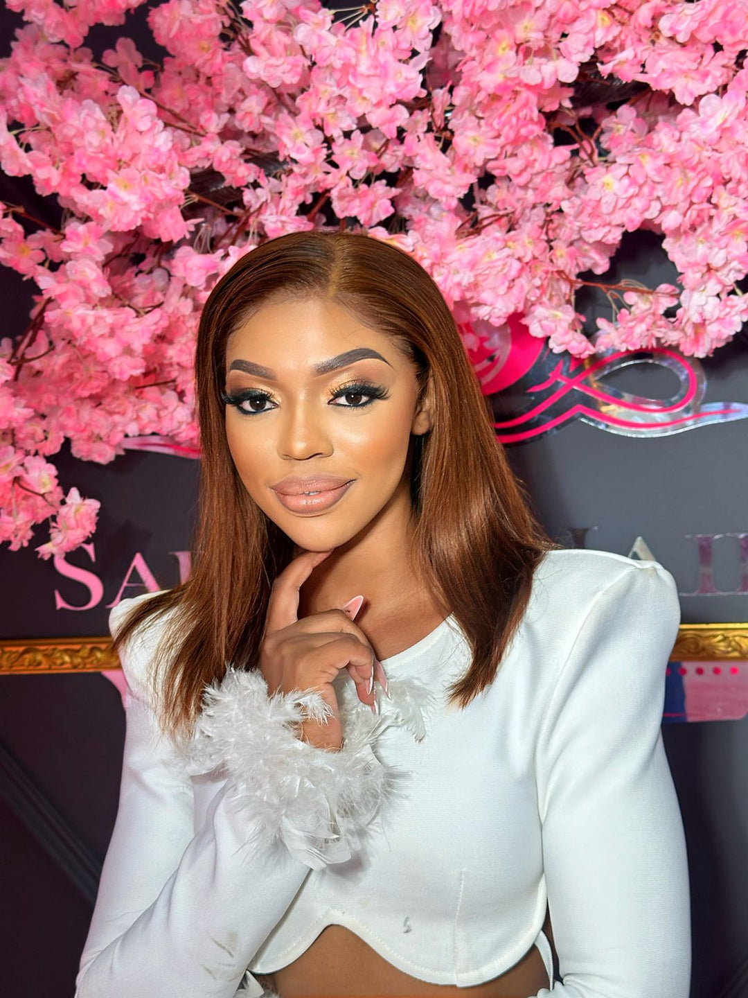 Copper Cinnamon Super Double Drawn Bob Frontal Straight