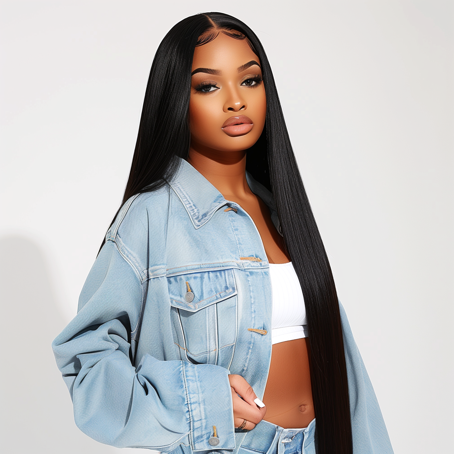 Vietnamese Raw Straight Swiss Lace Frontal Straight wigs