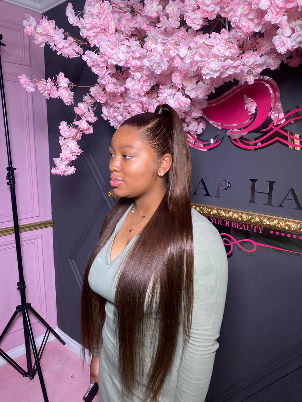 Cinnamon Full Frontal Premium Straight Lace Wig