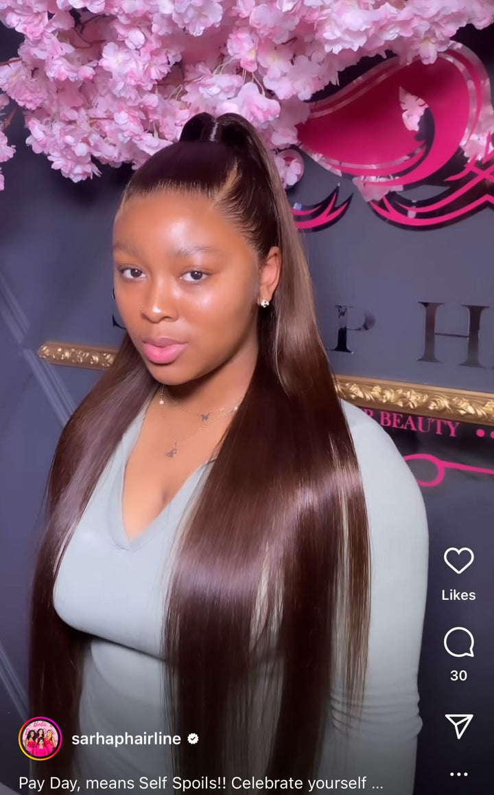 Cinnamon Full Frontal Premium Straight Lace Wig