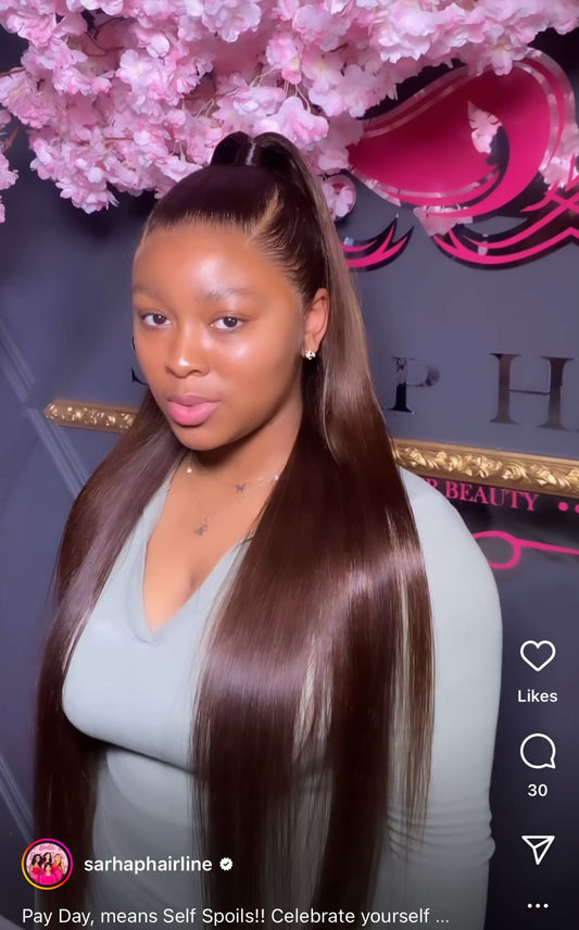 Cinnamon Full Frontal Straight Lace Wig