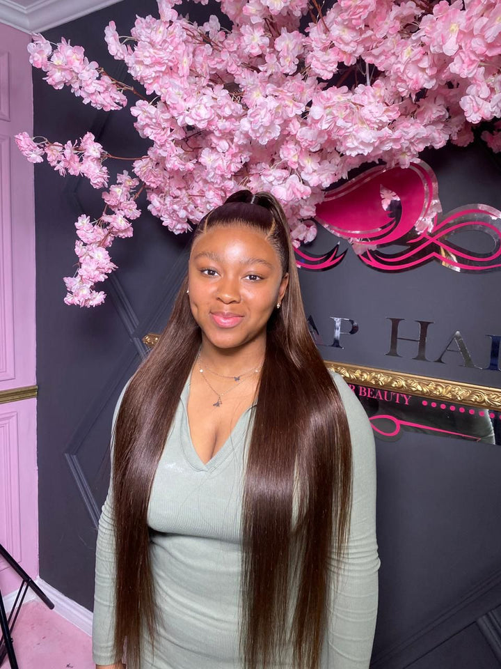 Cinnamon Full Frontal Premium Straight Lace Wig