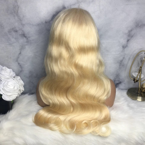 613 Blonde Lace Frontal Human Hair Wigs