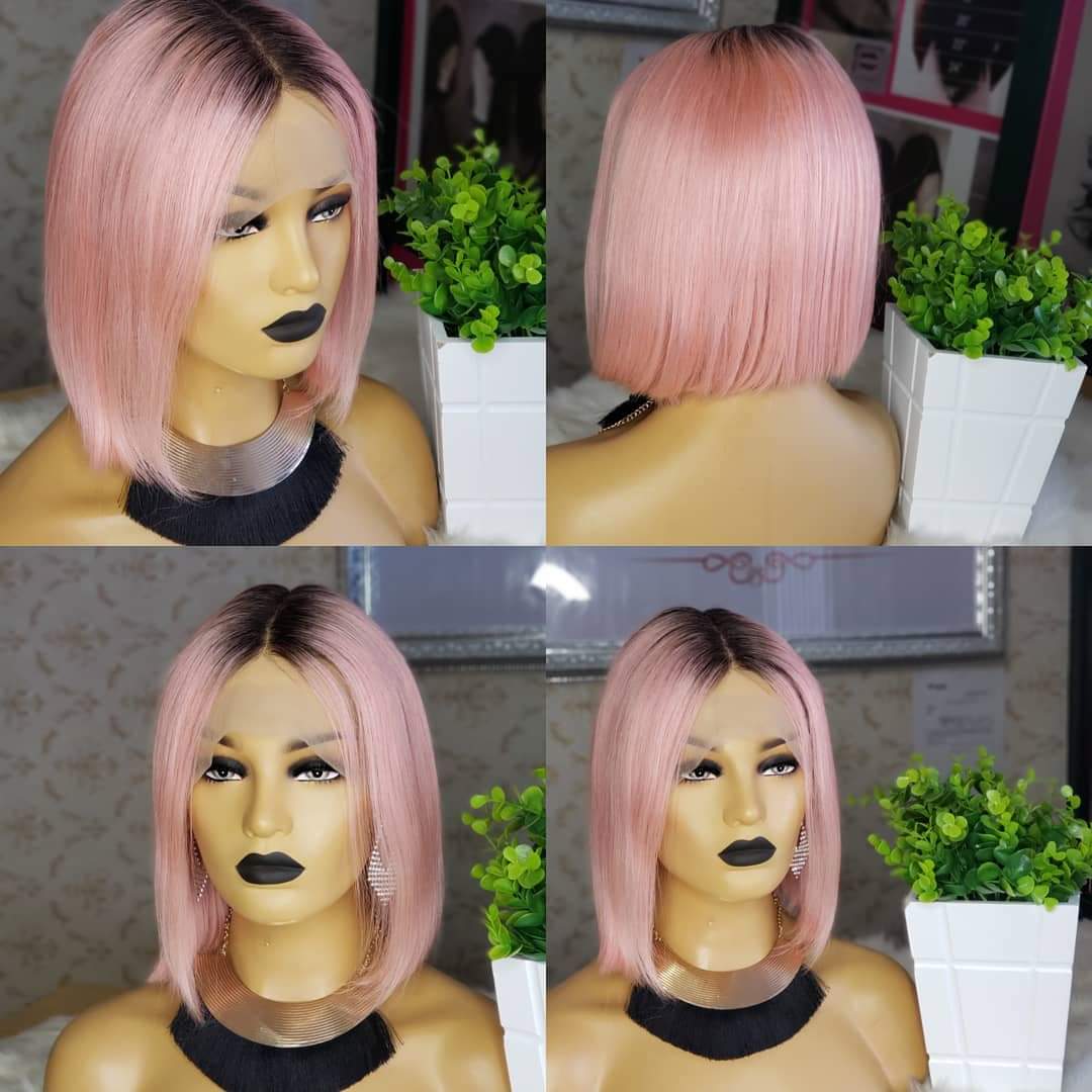 Pink Human Hair