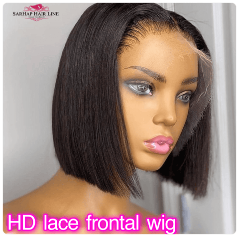 HD Frontal Lace Wig Double Drawn Straight